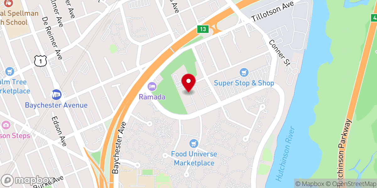 Map showing location of Bay Park Center For Nursing & Rehabilitation Center