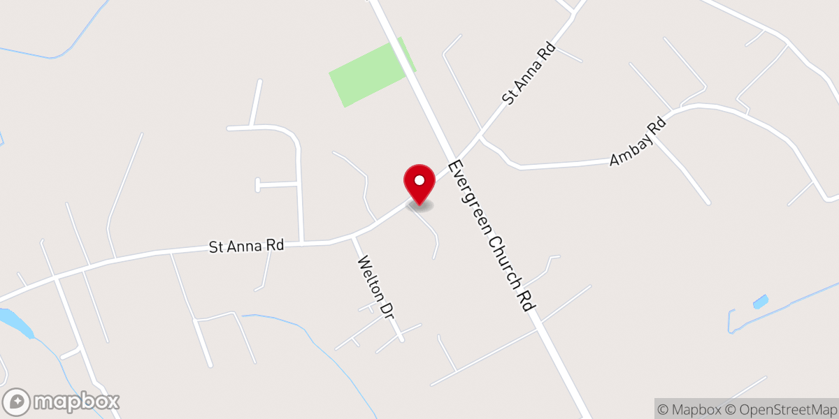 Map showing location of Union Chapel Community Baptist