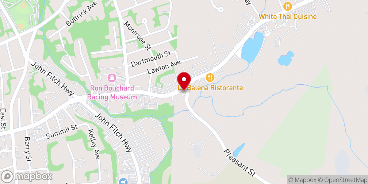 Map showing location of Rock Solid Church Of God MA