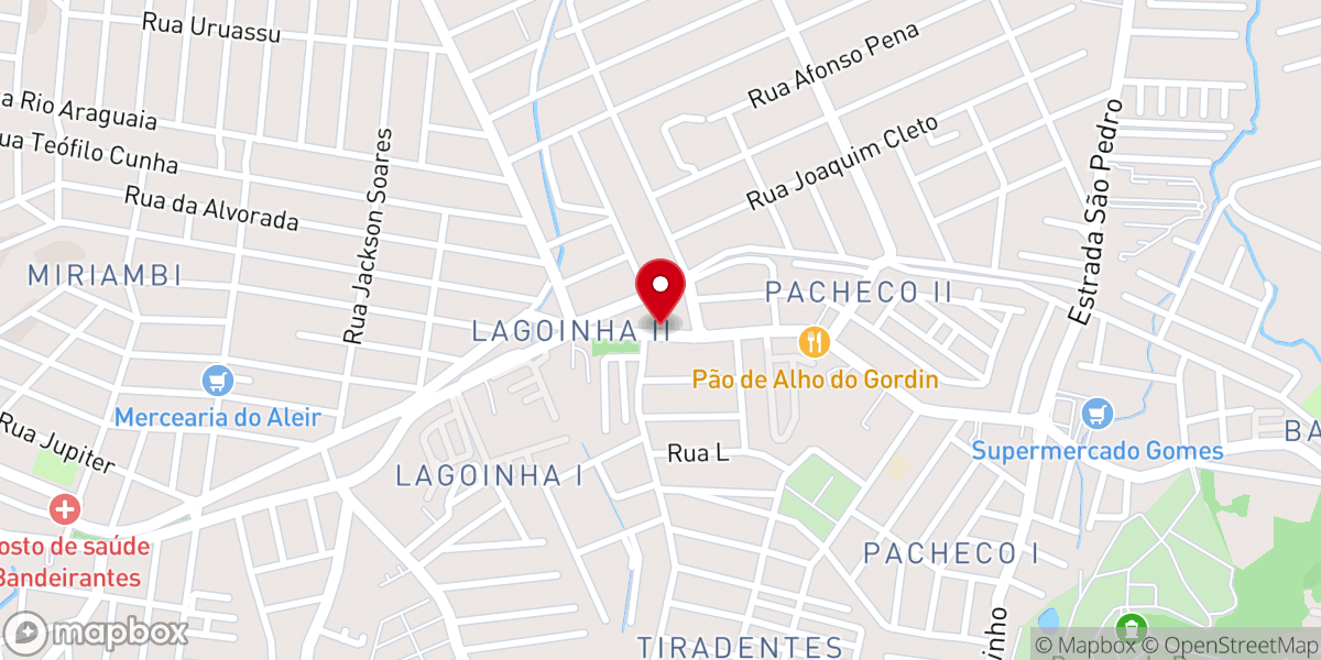 Map showing location of Igreja Pentecostal Monte das Oliveiras