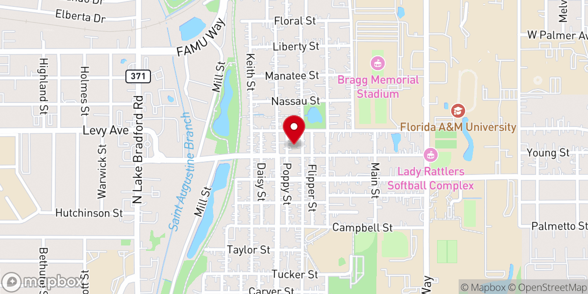 Map showing location of Prayer Temple Church of God in Christ