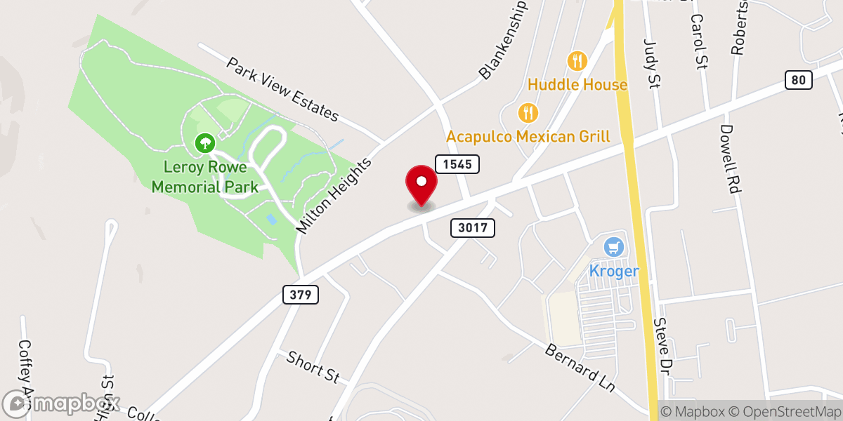 Map showing location of Russell Springs Untd Baptist Church