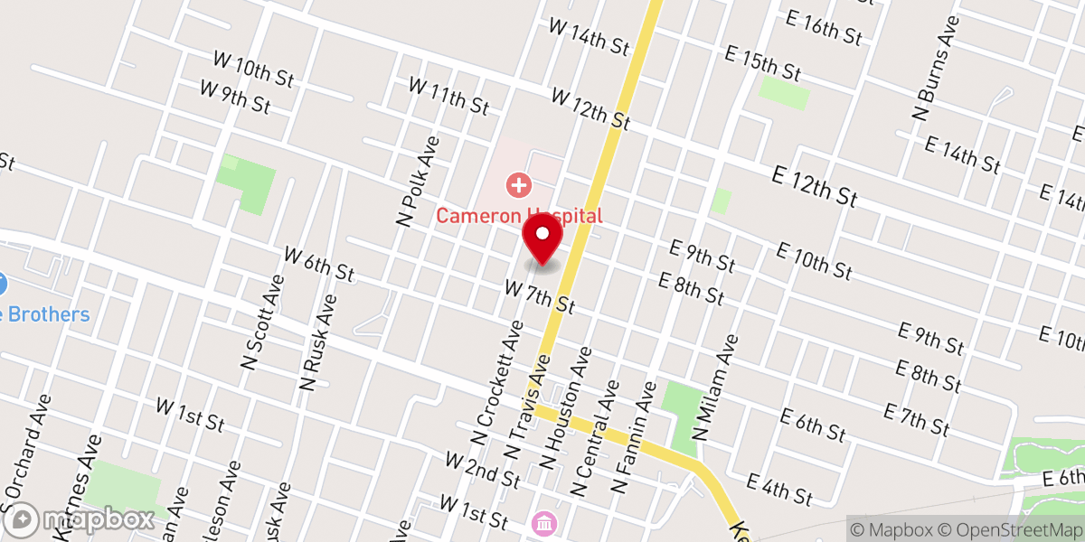 Map showing location of True Love Baptist Church