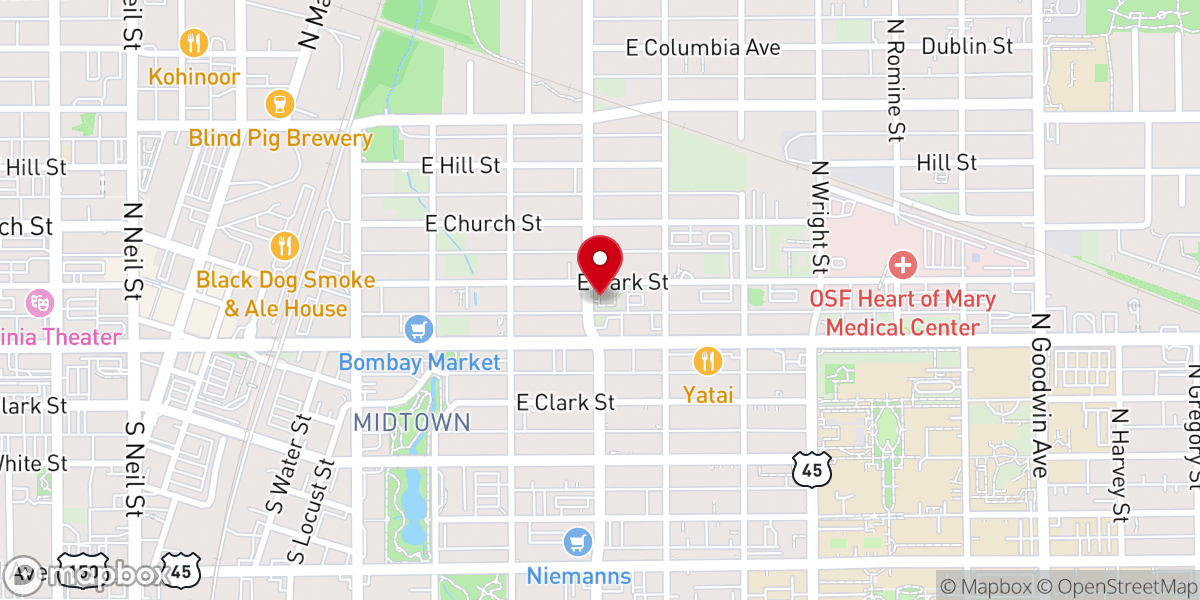 Map showing location of Bethel AME Church