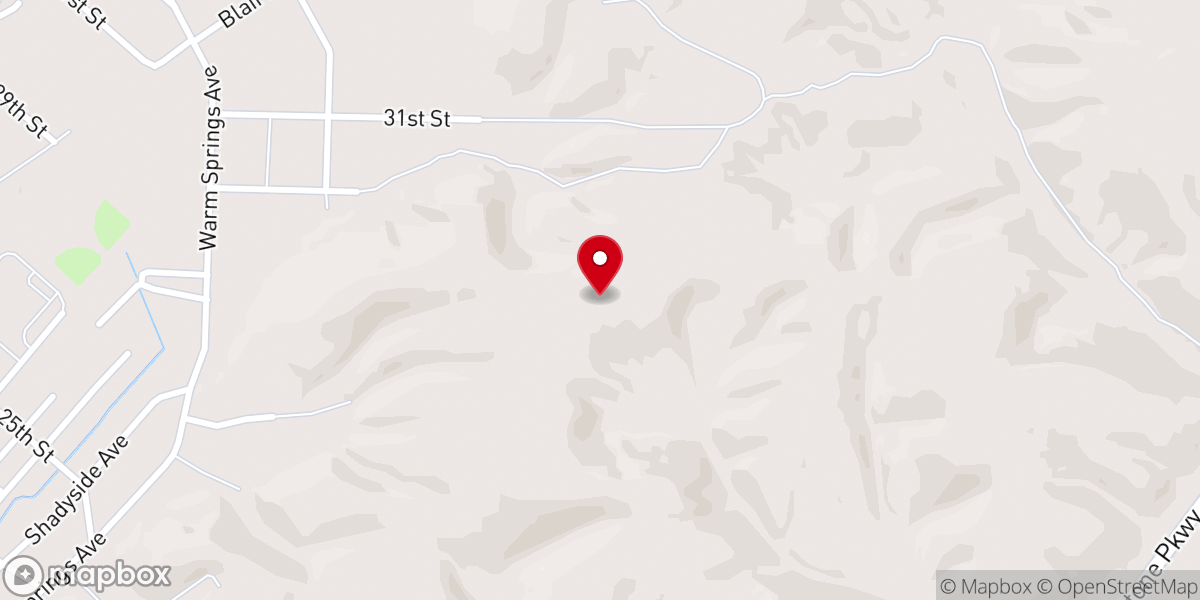 Map showing location of Elizabeth Evans Baker Peace Chapel