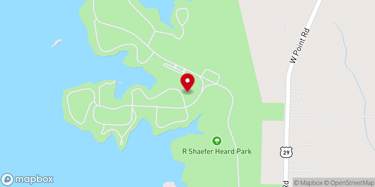 Map showing location of R. Shaefer Heard Park