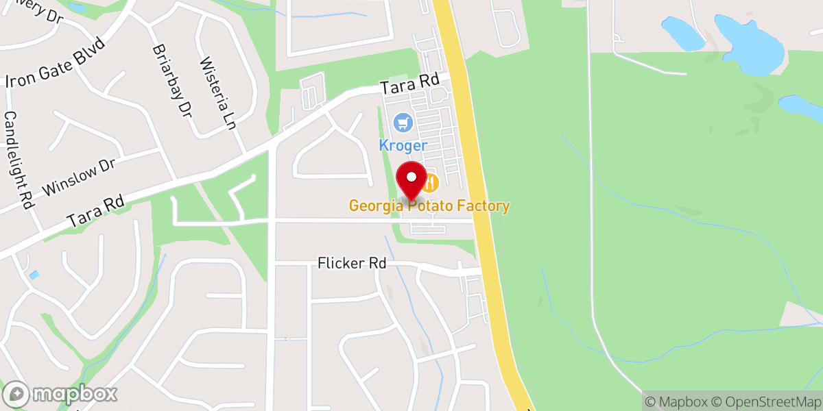 Map showing location of Tara Baptist Church