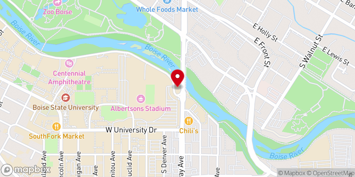 Map showing location of Christ Chapel - Boise