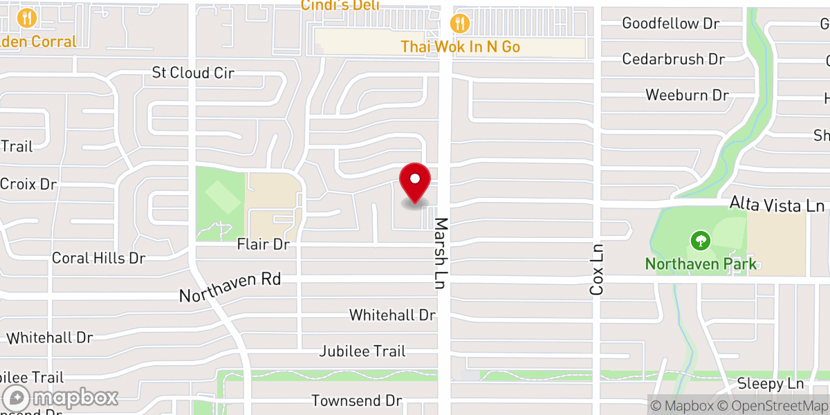 Map showing location of Holy Cross Lutheran Church