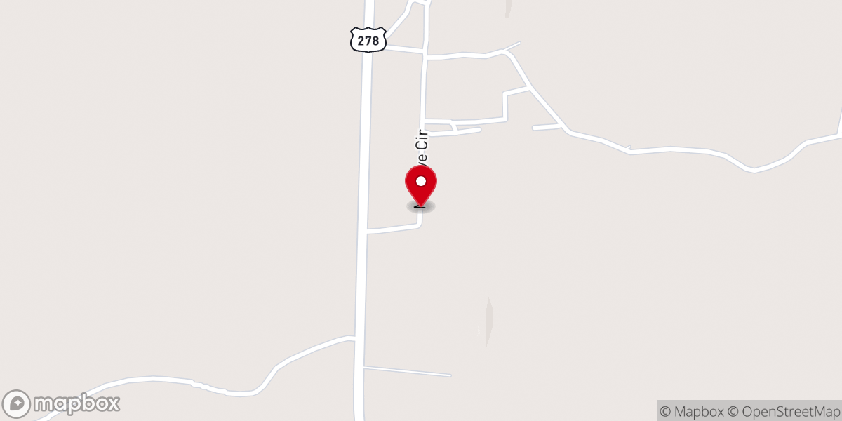 Map showing location of Second Mt Olive Baptist Church