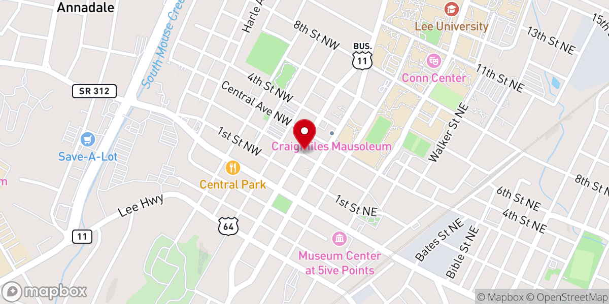 Map showing location of Foundation House Ministries