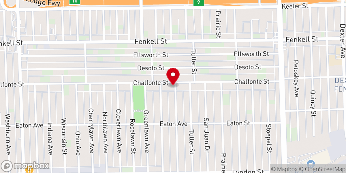 Map showing location of Guiding Truth Missionary Baptist Church