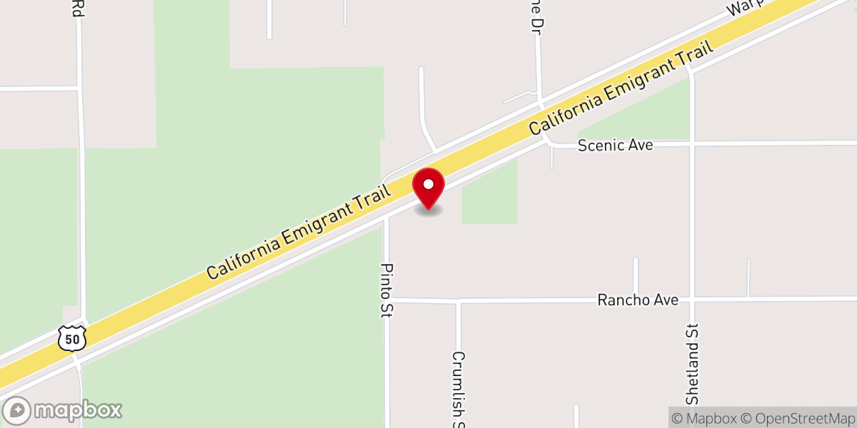 Map showing location of Stagecoach Church of God