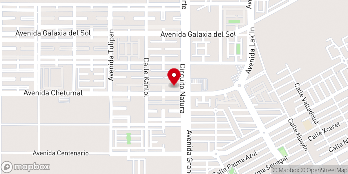 Map showing location of Capilla San Juan Eudes