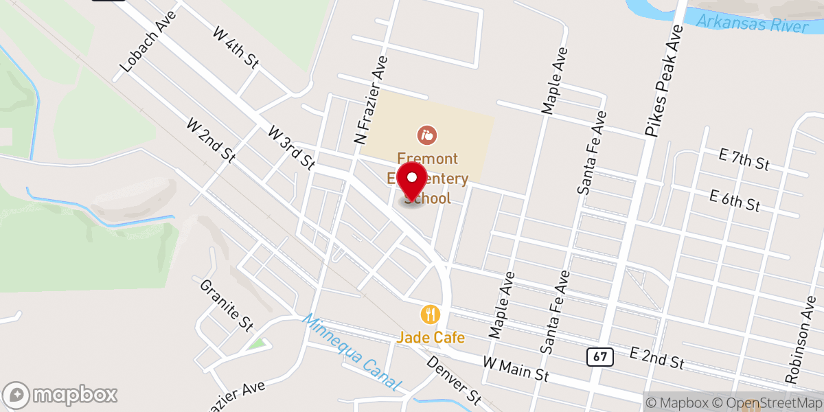 Map showing location of Florence Chamber of Commerce