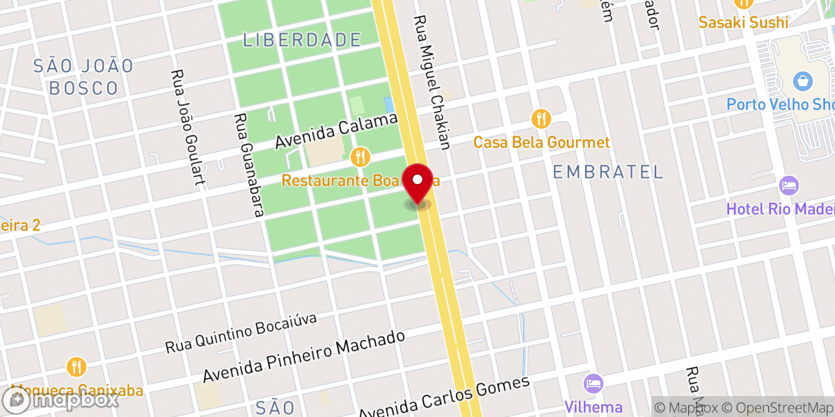 Map showing location of IURD Liberdade