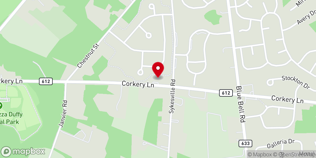 Map showing location of Cornerstone Christian Assembly