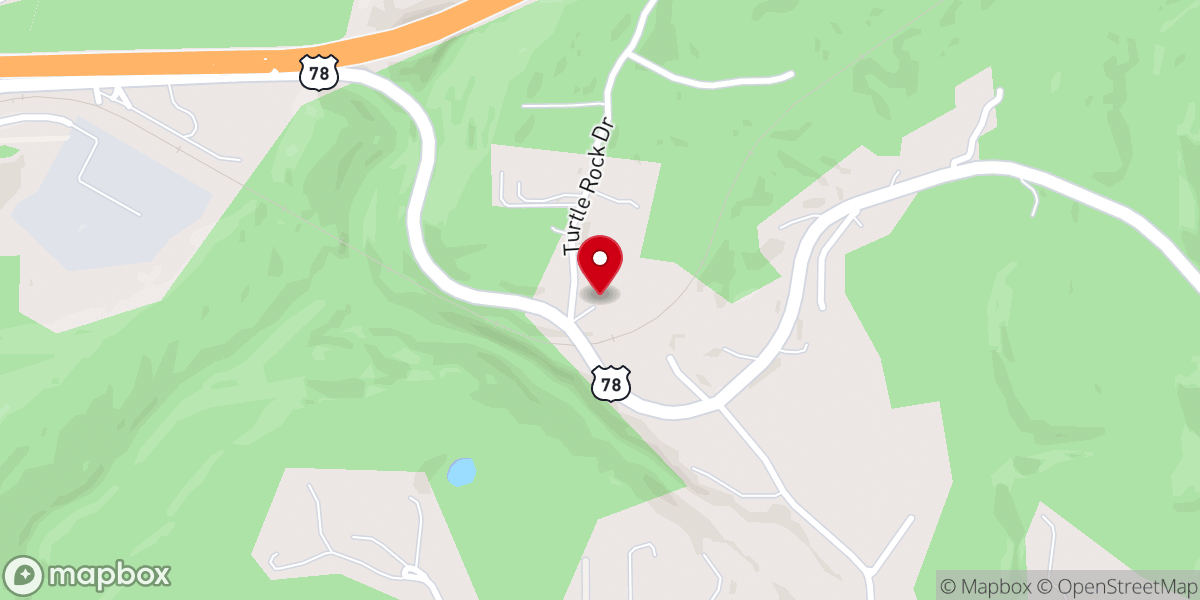 Map showing location of Prescott Baptist Church