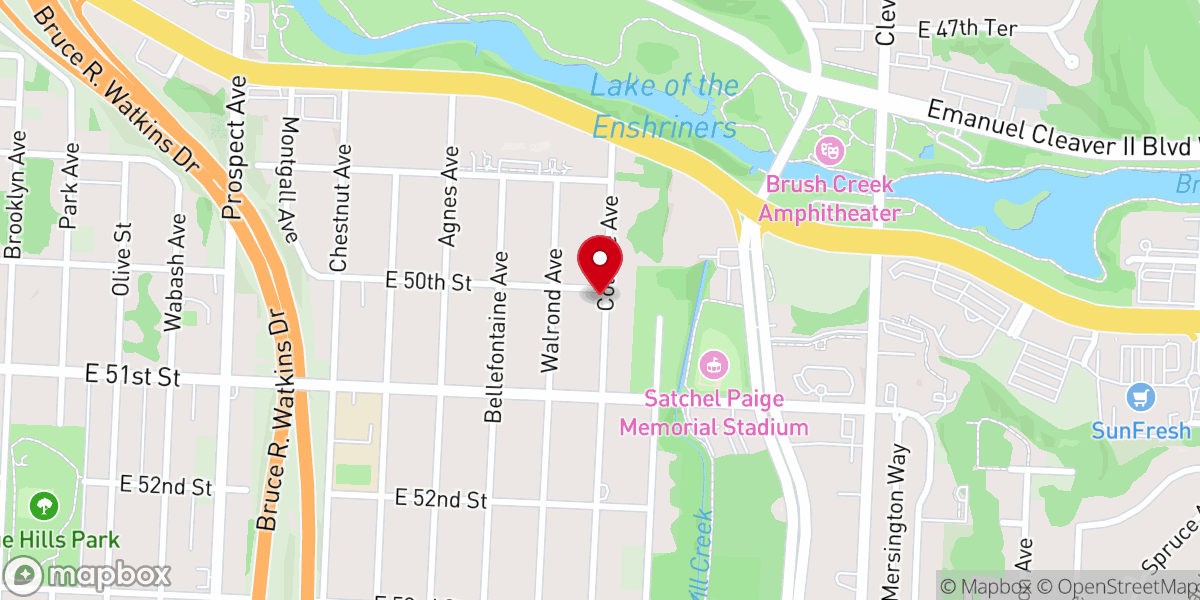 Map showing location of MT Nebo Missionary Baptist Church of Jesus Christ Inc