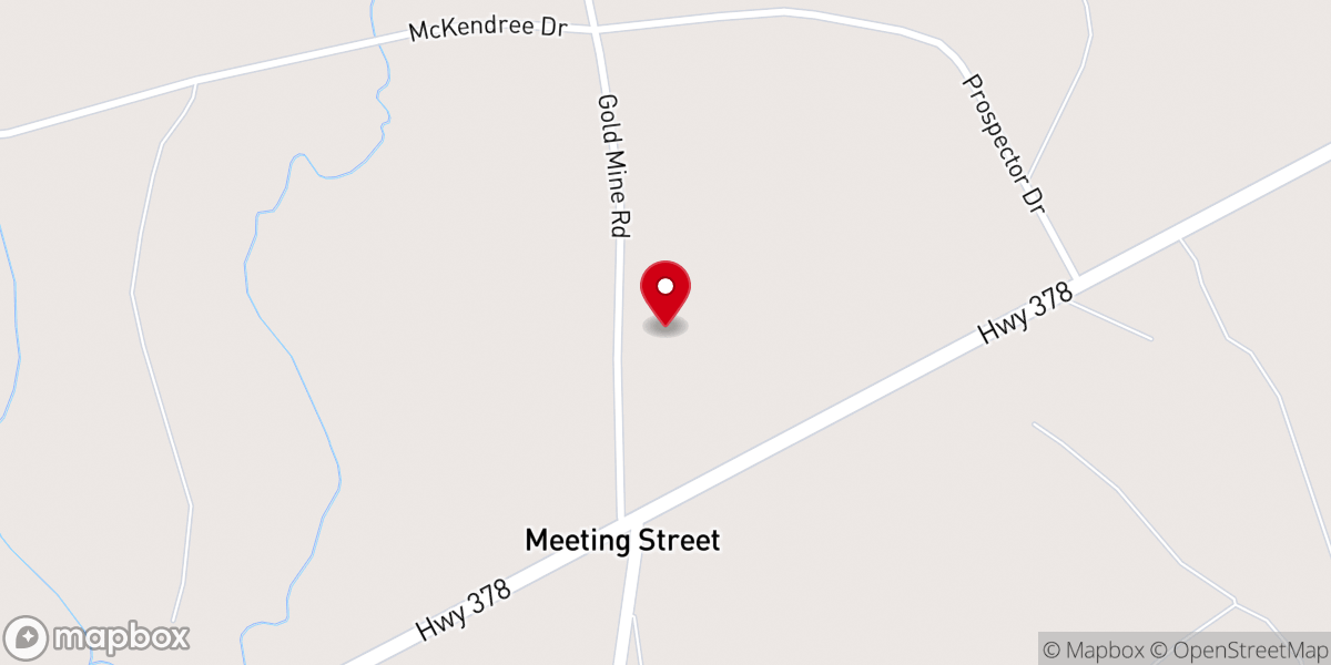 Map showing location of Willow Spring Baptist Church