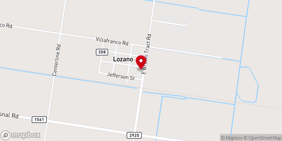 Map showing location of Saint Vincent de Paul Mission