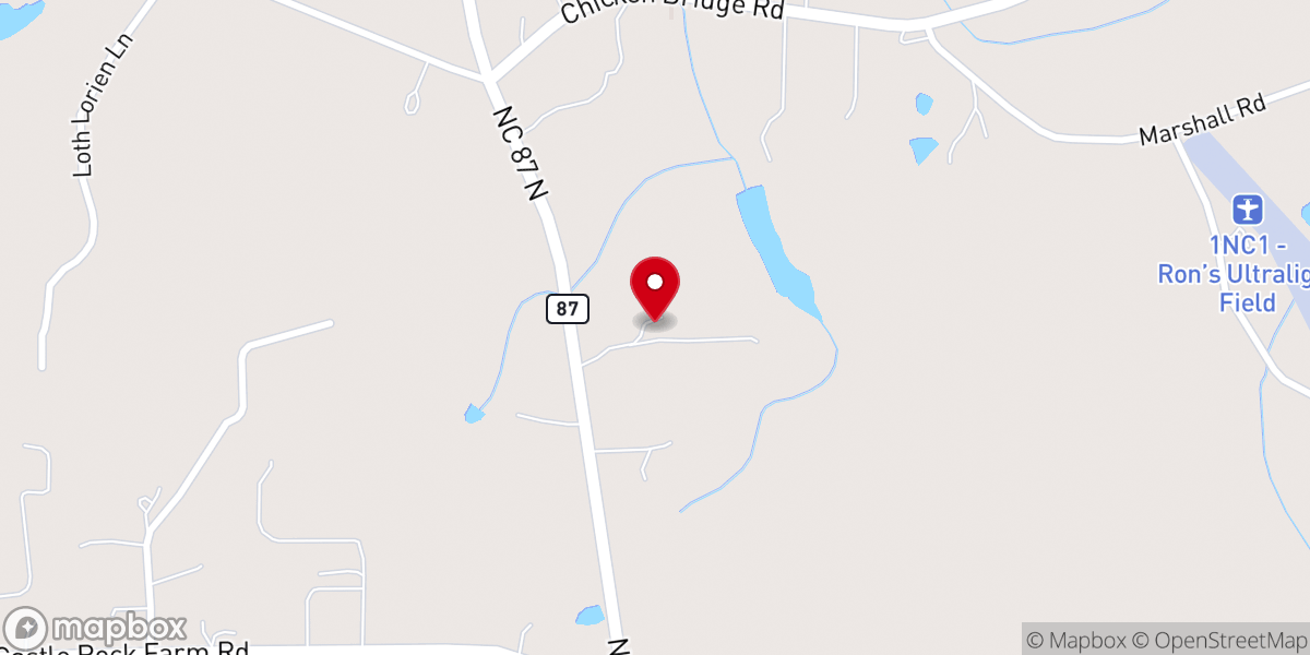 Map showing location of Piedmont Farm Animal Refuge