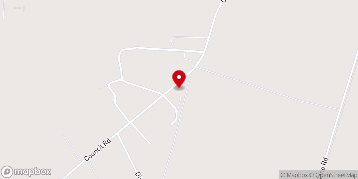 Map showing location of St Matthews Baptist Church