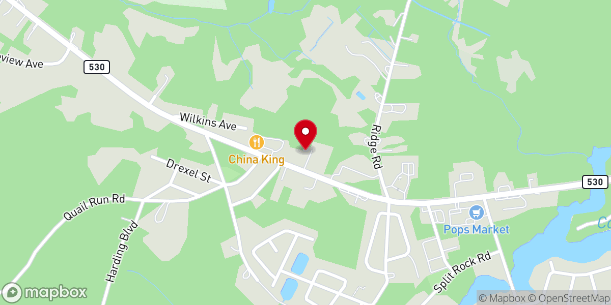 Map showing location of Browns Mills Seventh-Day Adventist Church