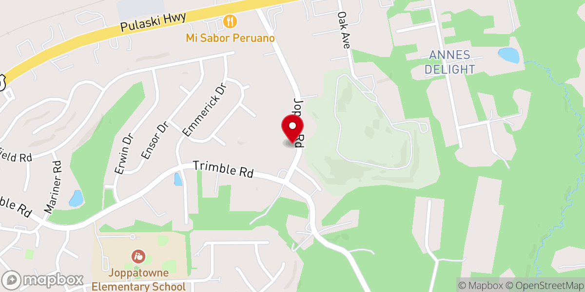 Map showing location of Vineyard Church of North Harford