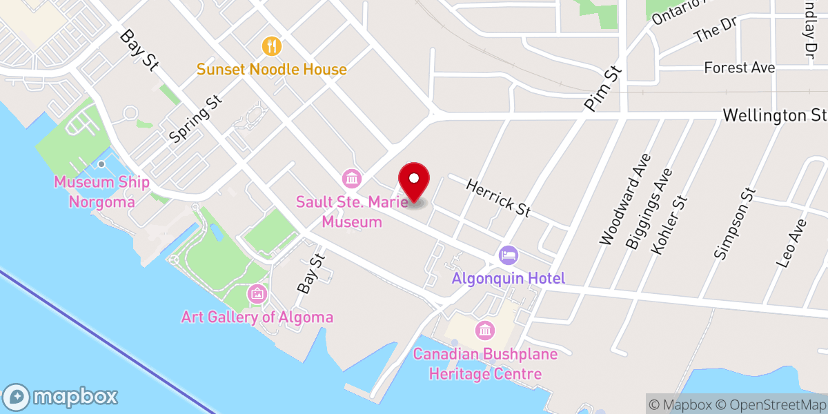 Map showing location of Precious Blood Cathedral