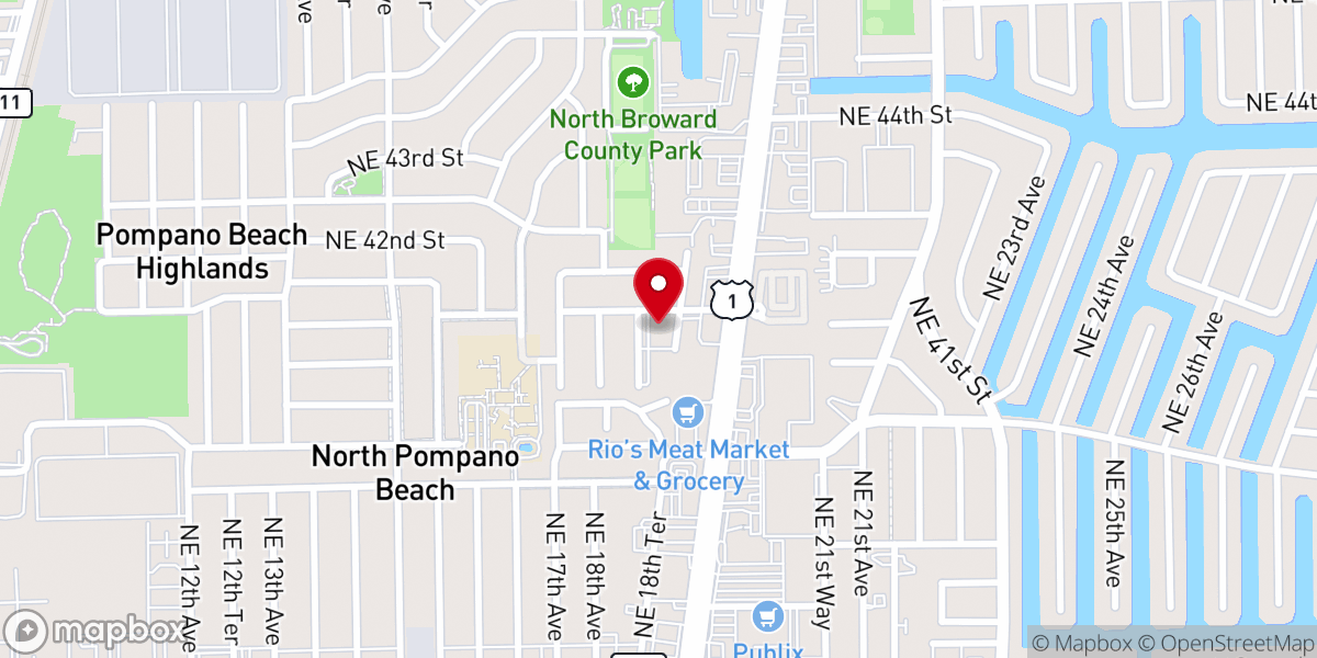 Map showing location of Igreja Universal