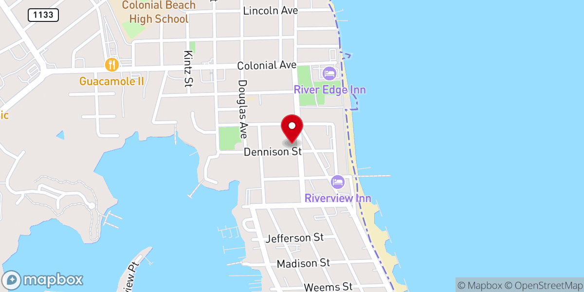 Map showing location of St Mary's Episcopal Church
