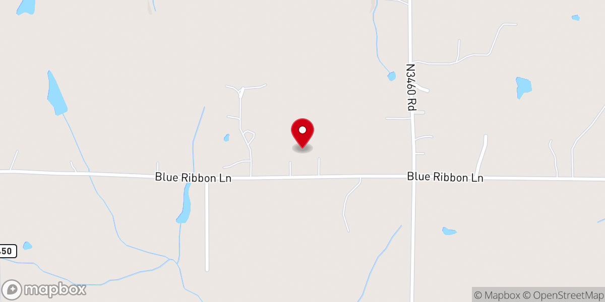Map showing location of Cowboy Church