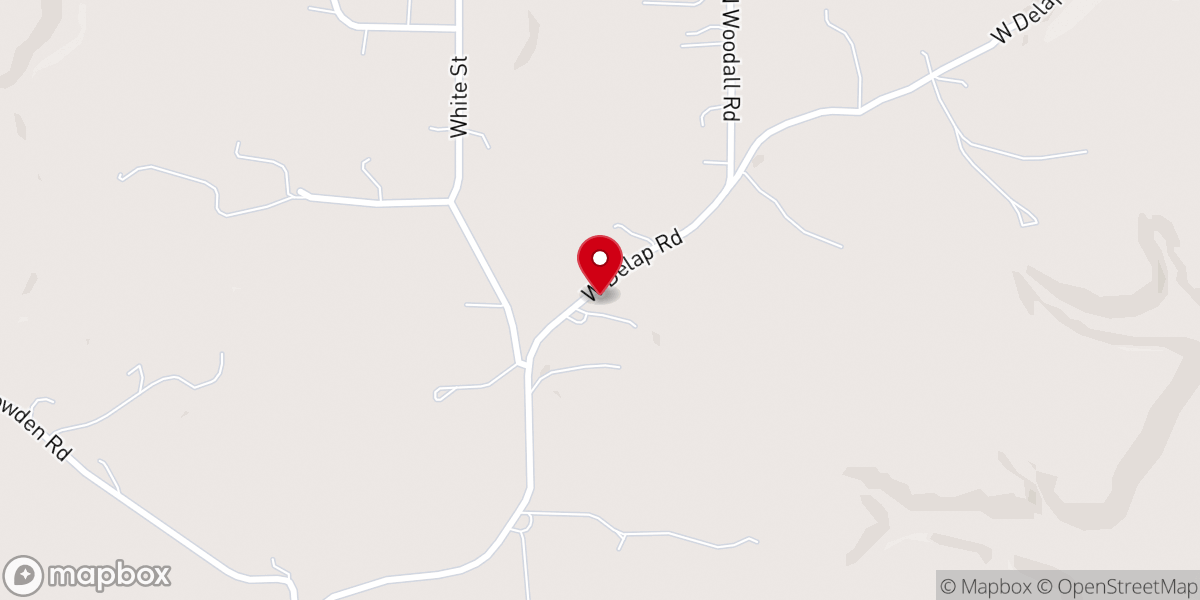 Map showing location of Mt Olive Church of Christ