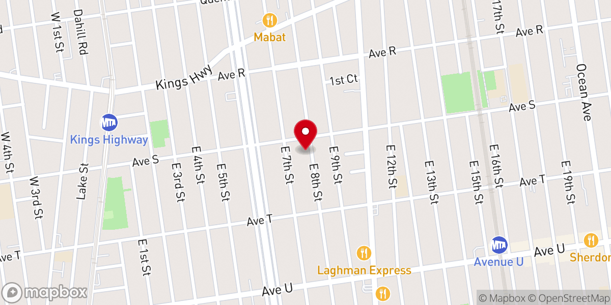 Map showing location of Keter Sion Congregation