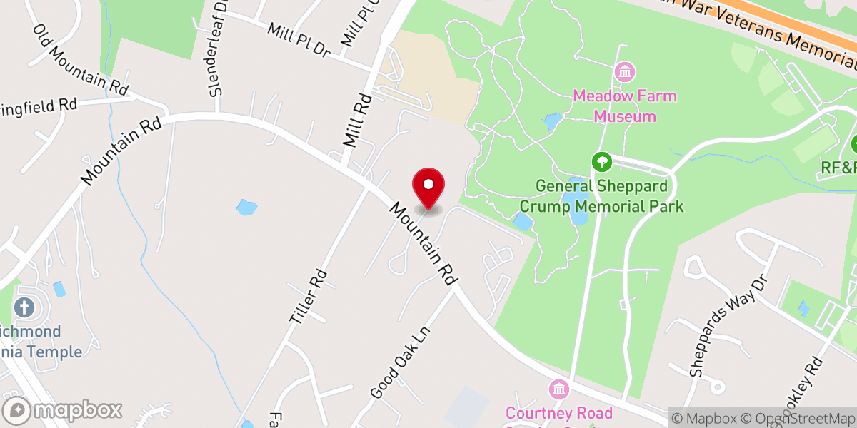Map showing location of Grace Bible Church