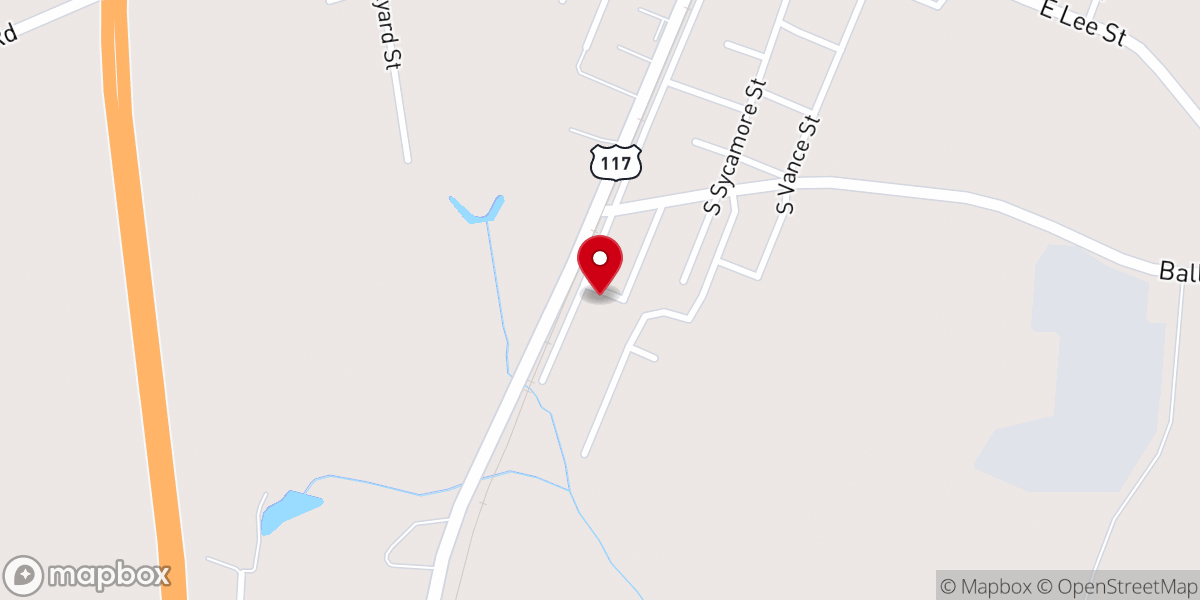 Map showing location of Rhema Word Center