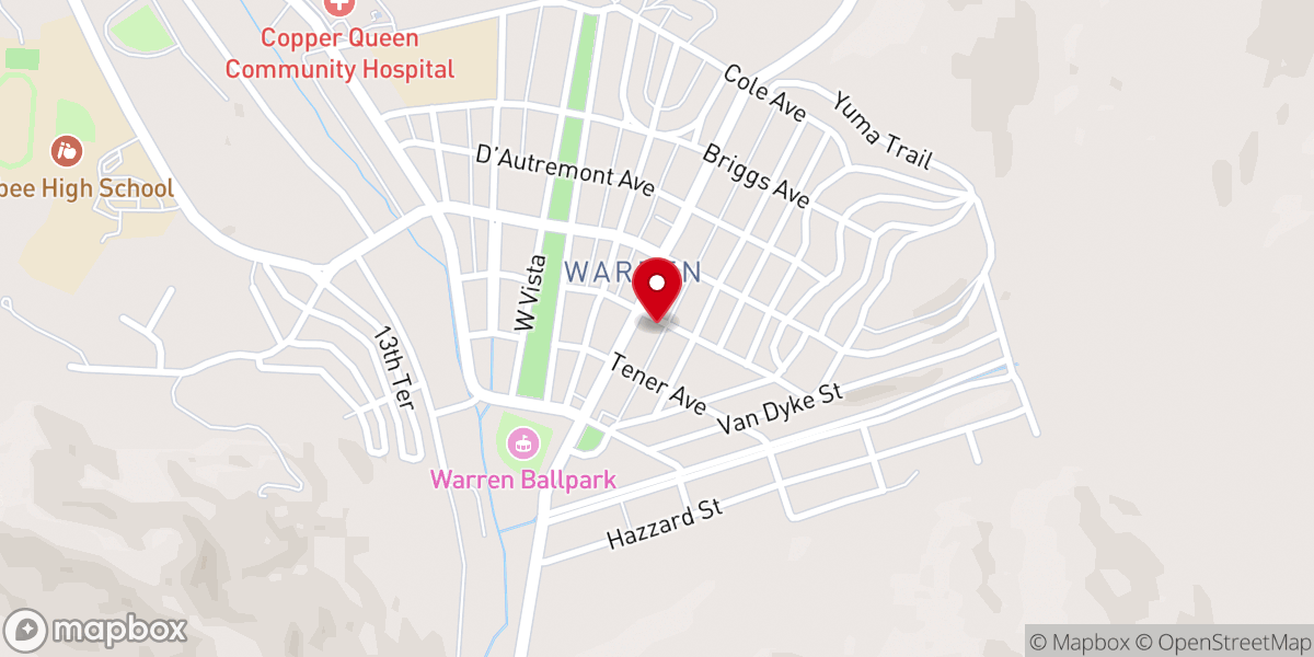 Map showing location of Trinity UMC Pre-School