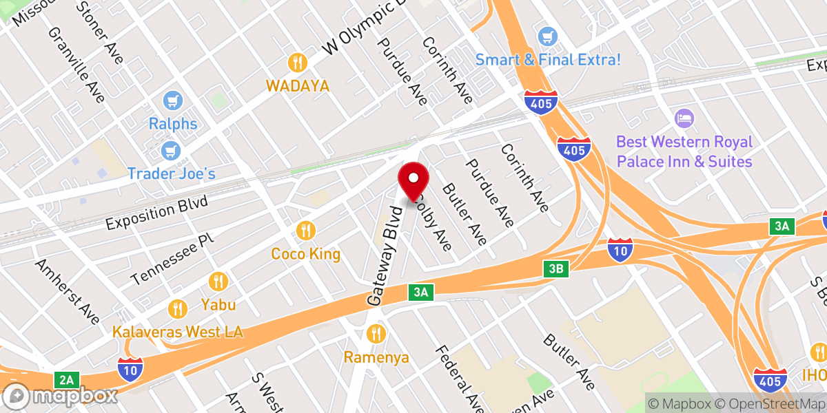 Map showing location of St. Joan of Arc Catholic Church