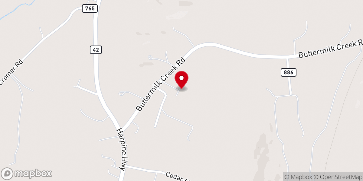 Map showing location of Rock Church
