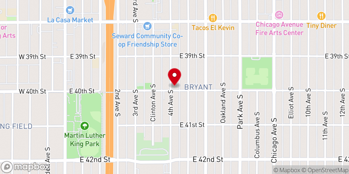 Map showing location of Elbethel Baptist Church