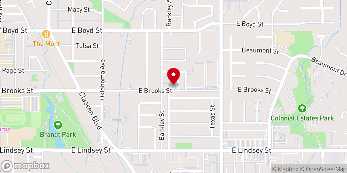 Map showing location of Everlasting Life Baptist Church
