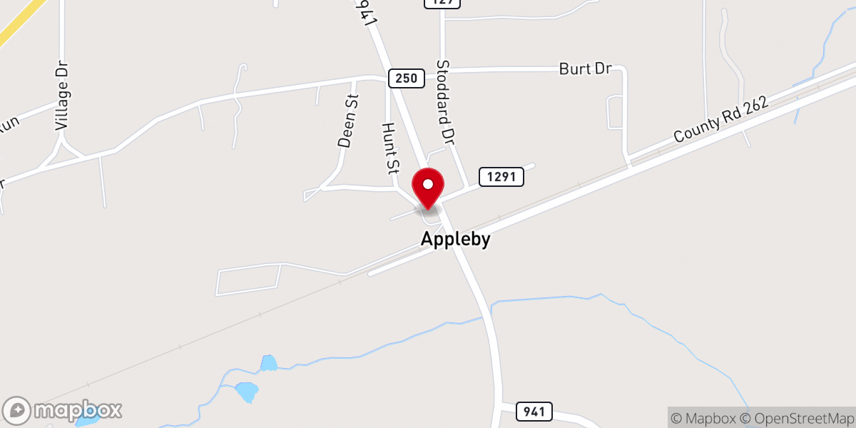 Map showing location of Heritage Primitive Baptist Church