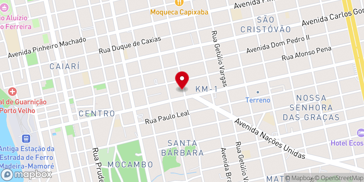 Map showing location of Igreja Pentecostal Cristo A Rocha dos Seculos