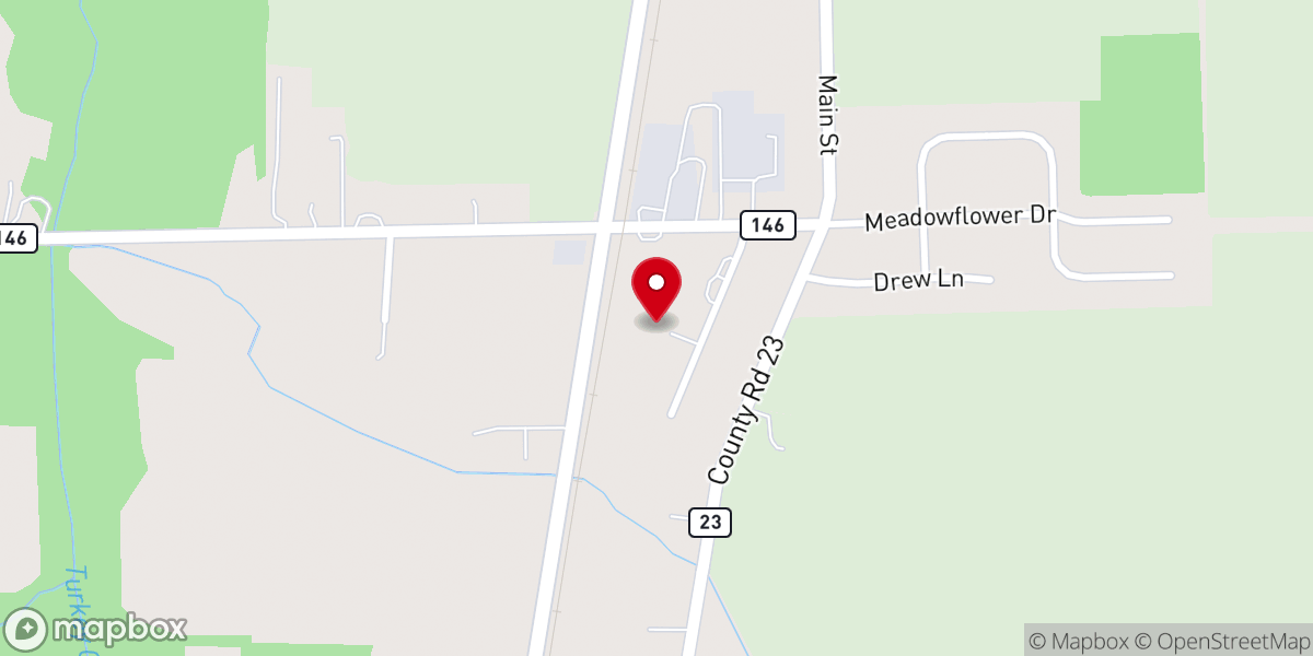 Map showing location of Grace Bible Baptist Church of New Paris Indiana Inc