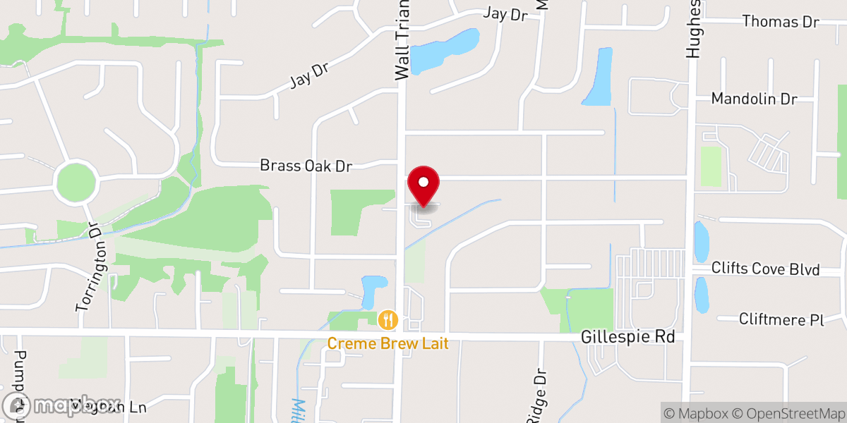 Map showing location of Madison Free Will Baptist Church