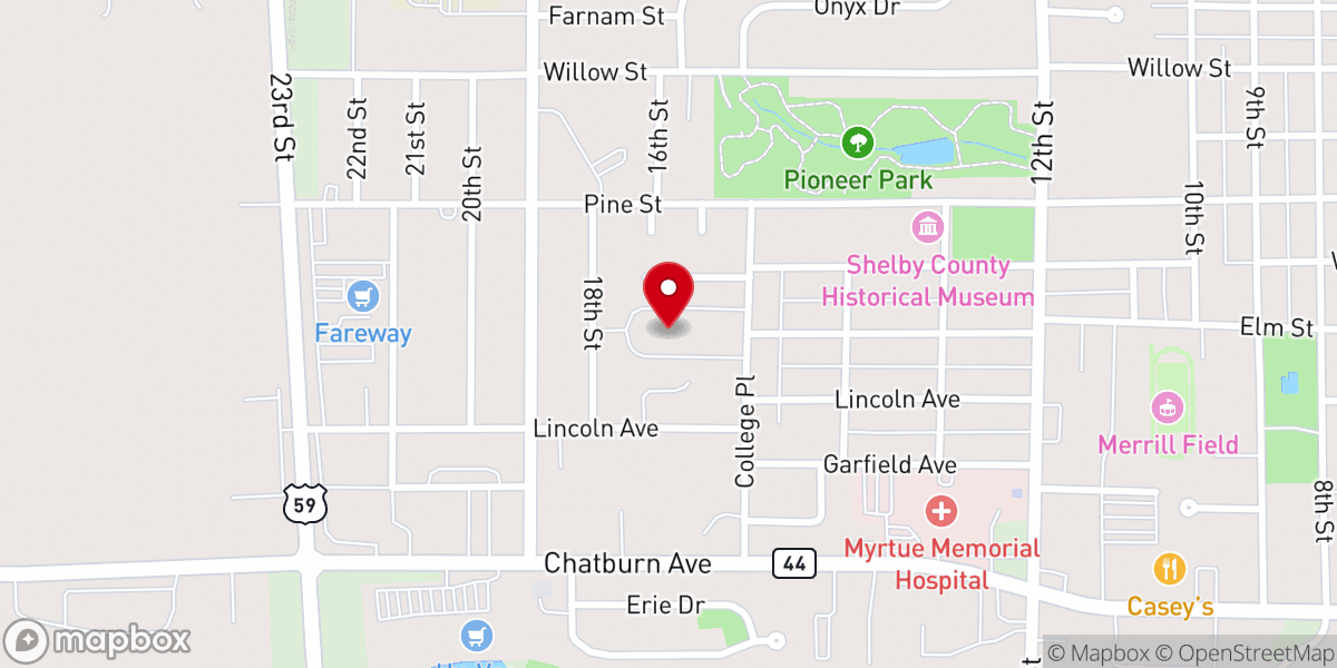 Map showing location of Rosman Parish Center