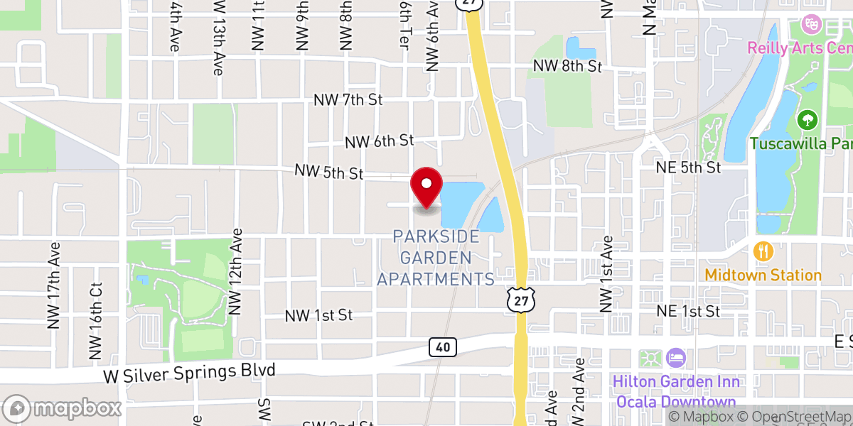 Map showing location of Greater New Bethel Missionary Baptist Church