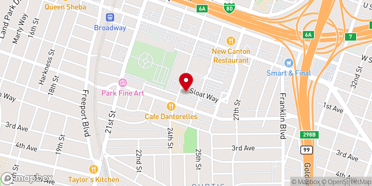 Map showing location of True Jesus Church In Sacramento (Saturday Services Location)