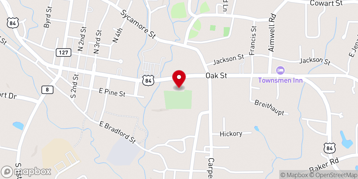 Map showing location of Nolley Memorial United Methodist